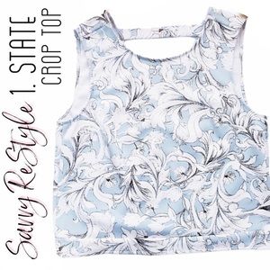 1. State | Low V-Cut Back Sleeveless Top Size Lg